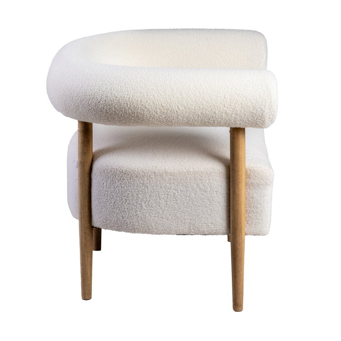 Ixia Sillón Beige Tejido-Madera