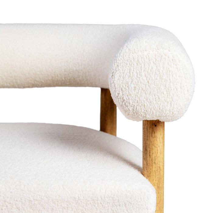 Ixia Sillón Beige Tejido-Madera
