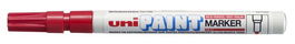 Marcador T.Opaca Perm. Uni-Ball Paint Marker 0,8 (Px-21)  Rojo (Set de 12)