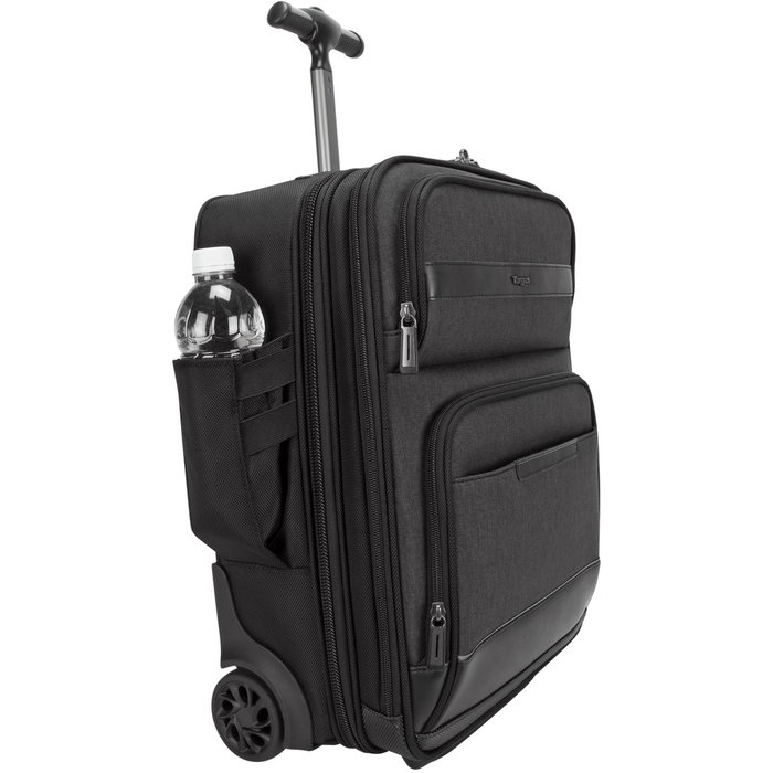 Targus CitySmart Maleta de Cabina Compacta con Ruedas 12-15.6" para Portátil, Protección Anticaídas SafePort y Compartimento Ropa