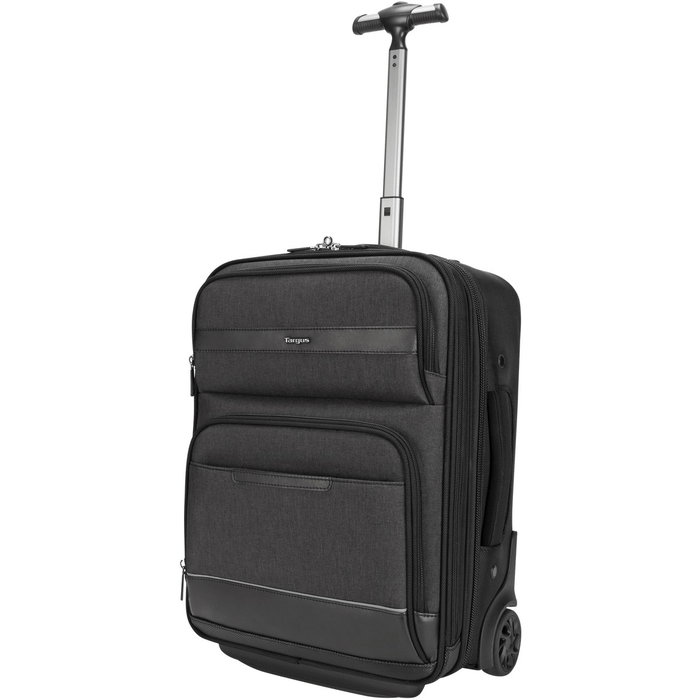 Targus CitySmart Maleta de Cabina Compacta con Ruedas 12-15.6" para Portátil, Protección Anticaídas SafePort y Compartimento Ropa