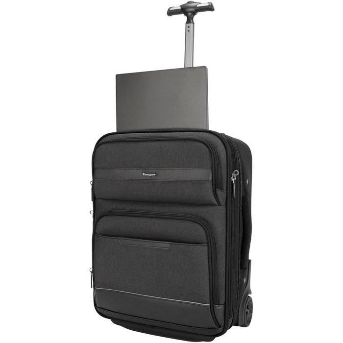 Targus CitySmart Maleta de Cabina Compacta con Ruedas 12-15.6" para Portátil, Protección Anticaídas SafePort y Compartimento Ropa