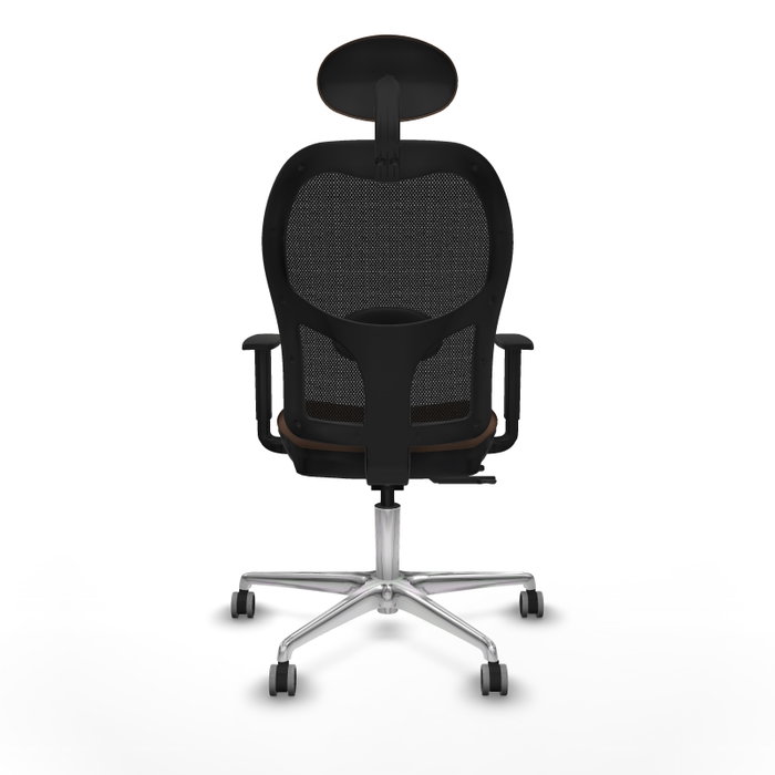 PIQUERAS Y CRESPO Silla de oficina Jorquera con mecanismo Sincro/Traslack Marrón y Negro PIQUERAS Y CRESPO Silla de oficina Jorquera con mecanismo Sincro/Traslack Marrón y Negro