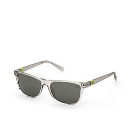 Timberland Gafas de Sol TB9327 20N para Hombre, Montura Gris, Lentes Verdes, 140 mm