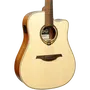 LAG Guitarra Acústica Dreadnought Cutaway A/E Tramontane 88 - Natural Abeto Engelmann Macizo Khaya Bronce Stage LAG