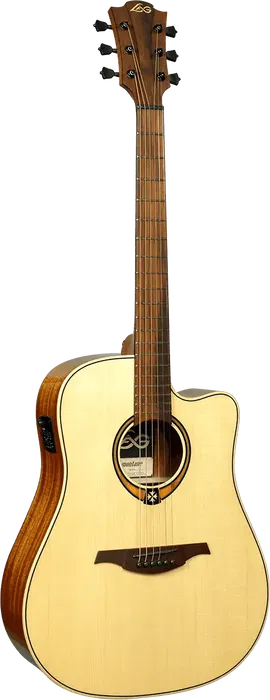 LAG Guitarra Acústica Dreadnought Cutaway A/E Tramontane 88 - Natural Abeto Engelmann Macizo Khaya Bronce Stage LAG LAG Guitarra Acústica Dreadnought Cutaway A/E Tramontane 88 - Natural Abeto Engelmann Macizo Khaya Bronce Stage LAG