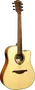 LAG Guitarra Acústica Dreadnought Cutaway A/E Tramontane 88 - Natural Abeto Engelmann Macizo Khaya Bronce Stage LAG