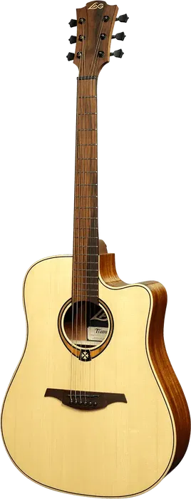 LAG Guitarra Acústica Dreadnought Cutaway A/E Tramontane 88 - Natural Abeto Engelmann Macizo Khaya Bronce Stage LAG LAG Guitarra Acústica Dreadnought Cutaway A/E Tramontane 88 - Natural Abeto Engelmann Macizo Khaya Bronce Stage LAG