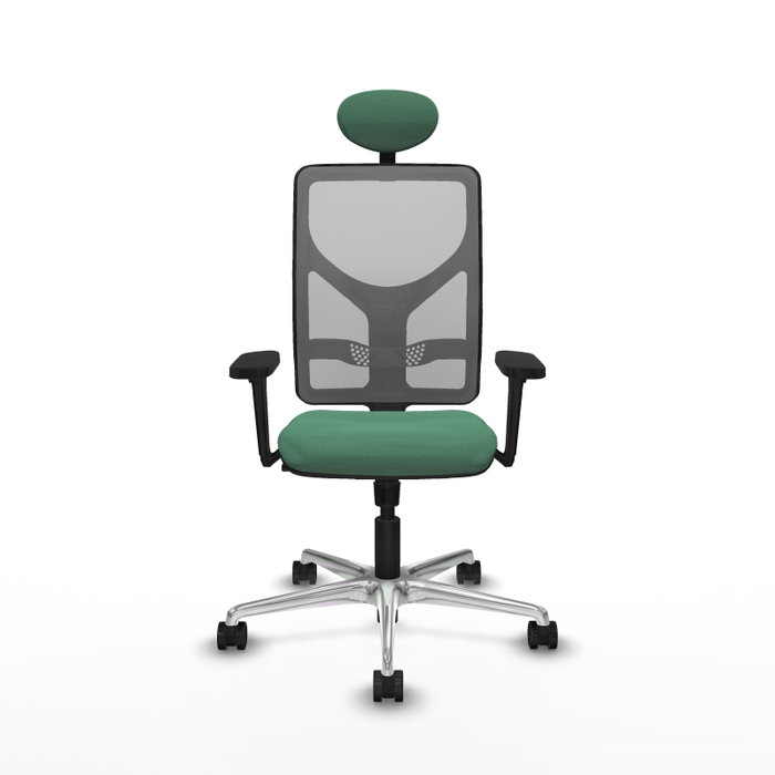 PIQUERAS Y CRESPO Silla de oficina Motilla con mecanismo Sincro, Verde esmeralda y Gris PIQUERAS Y CRESPO Silla de oficina Motilla con mecanismo Sincro, Verde esmeralda y Gris