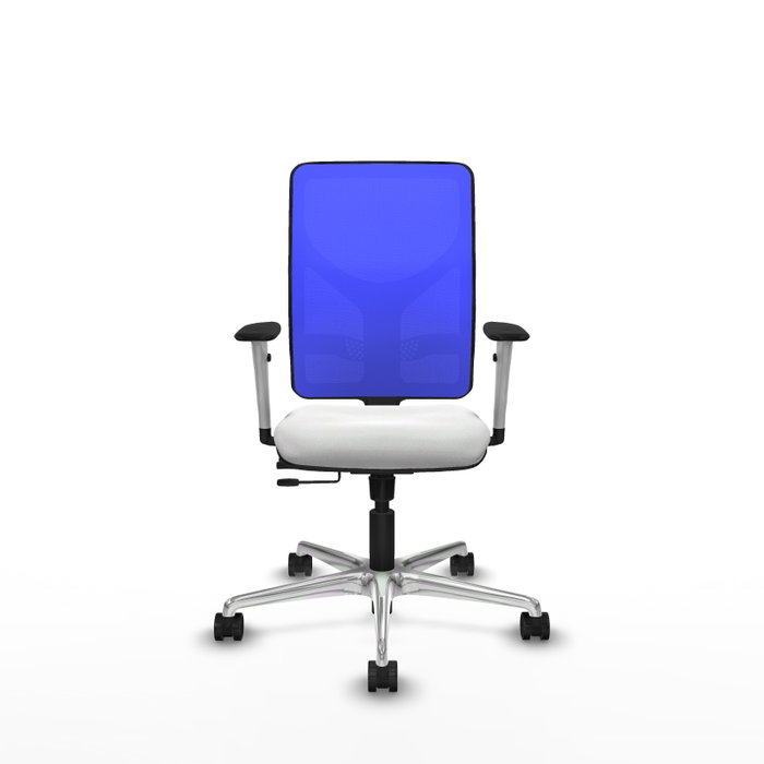 PIQUERAS Y CRESPO Silla de oficina Motilla con mecanismo Sincro/Traslack, Blanco y Azul PIQUERAS Y CRESPO Silla de oficina Motilla con mecanismo Sincro/Traslack, Blanco y Azul