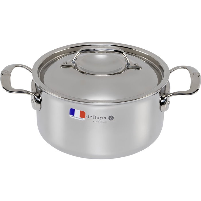 De Buyer Affinity Olla para salsas de acero inoxidable con tapa, 20 cm De Buyer Affinity Olla para salsas de acero inoxidable con tapa, 20 cm