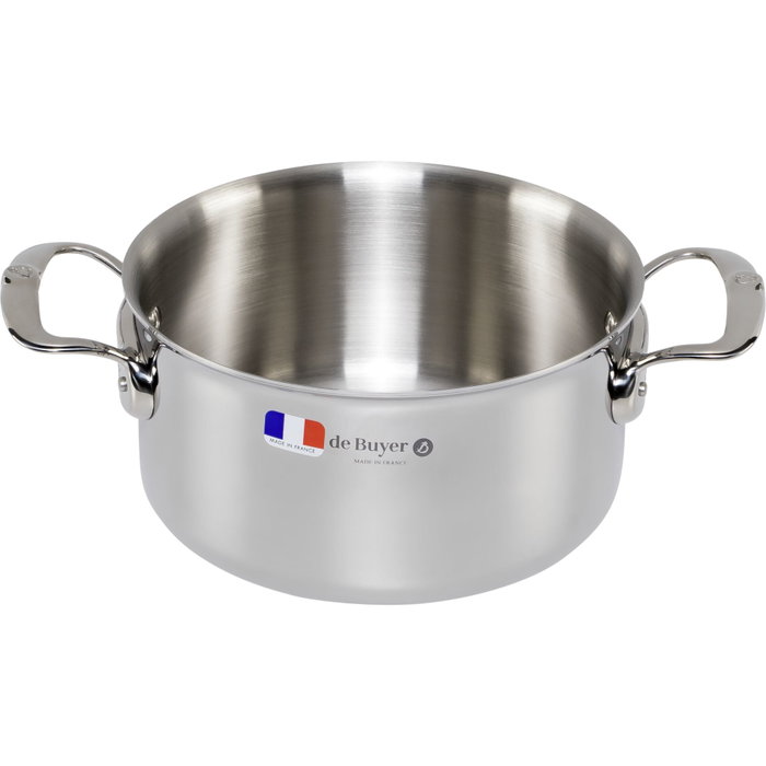 De Buyer Affinity Olla para salsas de acero inoxidable con tapa, 20 cm De Buyer Affinity Olla para salsas de acero inoxidable con tapa, 20 cm