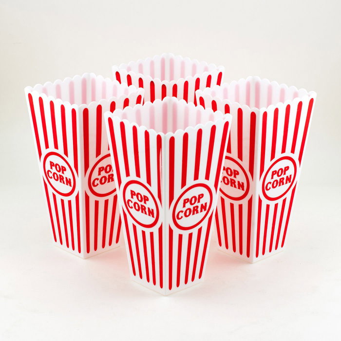 Algon Cubo Palomitas Plástico 9.5 x 19.3 cm (24 Unidades)