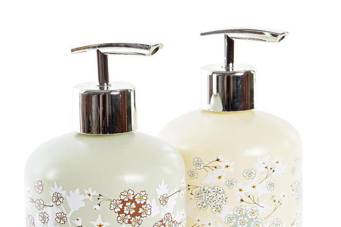 DKD Home Decor Dosificador de Cristal y ABS 350ml (Set de 2, Colores Surtidos) DKD Home Decor Dosificador de Cristal y ABS 350ml (Set de 2, Colores Surtidos)