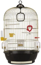 Ferplast Jaula Diva Laton para Pájaros y Mascotas Pequeñas, Diseño Elegante y Duradero, Amplio Espacio Interior, Fácil Limpieza