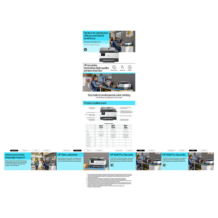 HP Officejet Pro 9120B Multifunción a Color A4