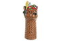 DKD Home Decor Jarrón de Cerámica Animal Marrón 16x16x38 cm