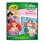 Crayola 04-0202 Libro de colorear y stickers Princesas Disney en español, 32 páginas + 4 hojas de adhesivos, recomendado para +3 años