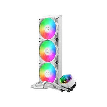 Cooler Master MasterLiquid 360 Core II White Edition Kit Refrigeración Líquida AIO 360mm Ventiladores 3x120mm ARGB PWM para Socket Intel/AMD