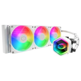 Cooler Master MasterLiquid 360 Core II White Edition Kit Refrigeración Líquida AIO 360mm Ventiladores 3x120mm ARGB PWM para Socket Intel/AMD
