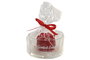 DKD Home Decor Vela de Cristal San Valentín, Fragancia Fresa, 282 g