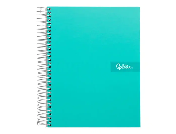 Liderpapel Cuaderno Espiral A4 Micro Crafty Tapa Forrada Turquesa 120h 90gr Cuadro 5mm 5 Bandas 4 Taladros Liderpapel Cuaderno Espiral A4 Micro Crafty Tapa Forrada Turquesa 120h 90gr Cuadro 5mm 5 Bandas 4 Taladros