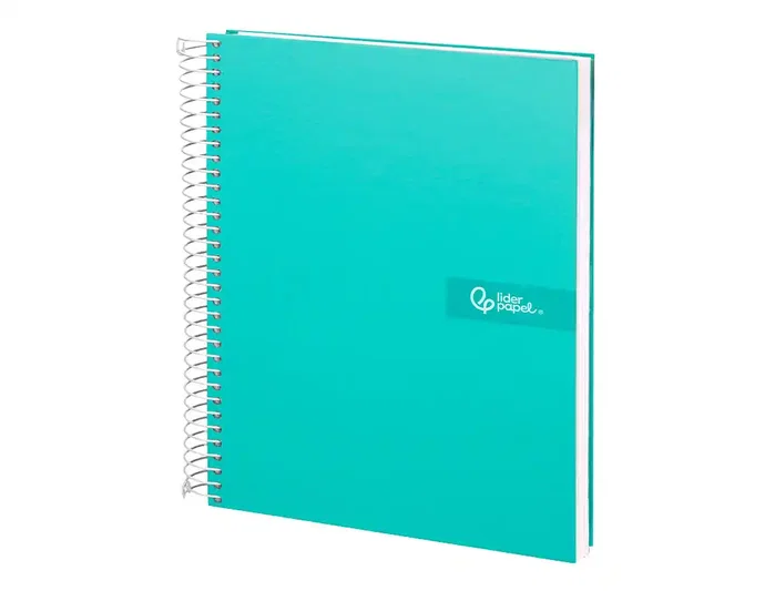 Liderpapel Cuaderno Espiral A4 Micro Crafty Tapa Forrada Turquesa 120h 90gr Cuadro 5mm 5 Bandas 4 Taladros Liderpapel Cuaderno Espiral A4 Micro Crafty Tapa Forrada Turquesa 120h 90gr Cuadro 5mm 5 Bandas 4 Taladros