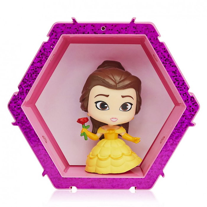 Wow! Stuff Figura Pod Disney Princess Bella con Sensor de Movimiento y Luz - Figura Coleccionable Interactiva