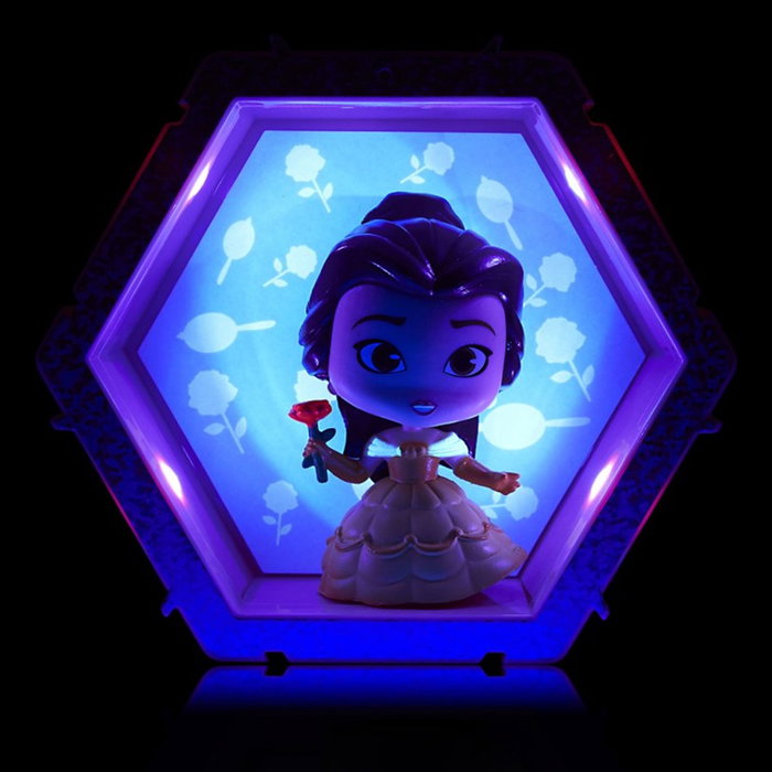 Wow! Stuff Figura Pod Disney Princess Bella con Sensor de Movimiento y Luz - Figura Coleccionable Interactiva