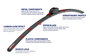 Sparco Escobillas Blade Frameless Carbon 15 pol 375mm