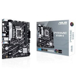 ASUS Prime B760M-K - Placa Base Micro ATX con Socket LGA1700 para Intel Core 13ª/12ª Gen, Chipset B760, DDR5, PCIe 4.0 x16, 2x M.2, Ethernet 2.5Gb, HDMI