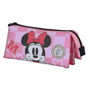 Karactermania Estuche Portatodo Triple Minnie Mouse Journey, Rosa, 23 x8 x11 cm