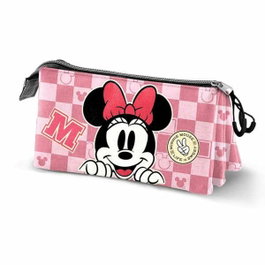 Karactermania Estuche Portatodo Triple Minnie Mouse Journey Rosa