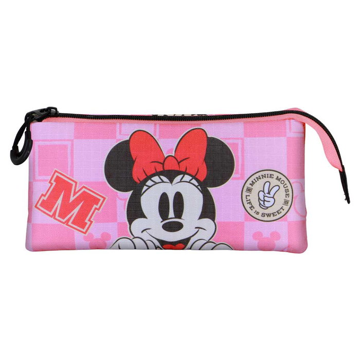 Karactermania Estuche Portatodo Triple Minnie Mouse Journey Rosa
