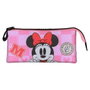 Karactermania Estuche Portatodo Triple Minnie Mouse Journey Rosa