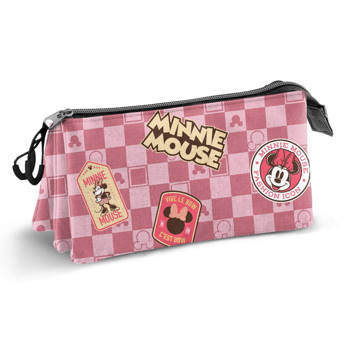 Karactermania Estuche Portatodo Triple Minnie Mouse Journey Rosa