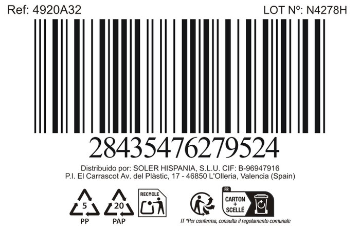 La Mediterranea Taza Macarella Green 100ml, Pack de 48 unidades de la colección Macarella