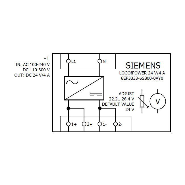 Siemens 6EP3333-6SB00-0AY0 LOGO!POWER 24V 4A Siemens 6EP3333-6SB00-0AY0 LOGO!POWER 24V 4A