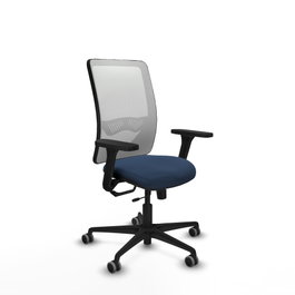 PIQUERAS Y CRESPO Silla de oficina Zulema Azul marino y Blanco