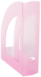 Revistero Plastico 80Mm Traslucido Fucsia