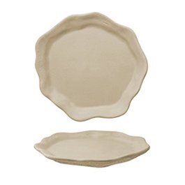 Summa Plato Llano 27 cm Crema Gres Vajilla Oyster (Set de 6)