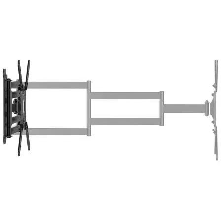 Aisens Soporte de Pared Giratorio, Inclinable, Nivelable WT65TSLE-385 para Monitores y TV de 23-65 Pulgadas hasta 35kg Negro