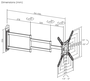 Aisens Soporte de Pared ECO WT65TSLE-385 Giratorio e Inclinable para TV de 23-65 pulgadas