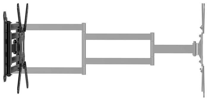 Aisens Soporte de Pared ECO WT65TSLE-385 Giratorio e Inclinable para TV de 23-65 pulgadas
