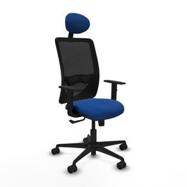 PIQUERAS Y CRESPO Silla de oficina Zulema Azul y Negro