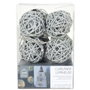 Home Deco Factory Guirnalda de 8 luces LED Ratán Gris, 2700K