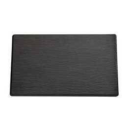 APS Tabla de Presentación Slate Pizarra Melamina para Buffet 26.5x16.2 cm, Acabado Gn 1/4