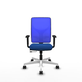 PIQUERAS Y CRESPO Silla de oficina Motilla Azul con mecanismo Sincro/Traslack