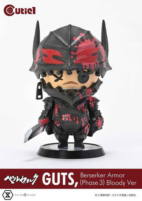Berserk Minifigura Cutie1 PVC Guts Berserker Armor (Phase 3) Bloody Ver. 12 cm