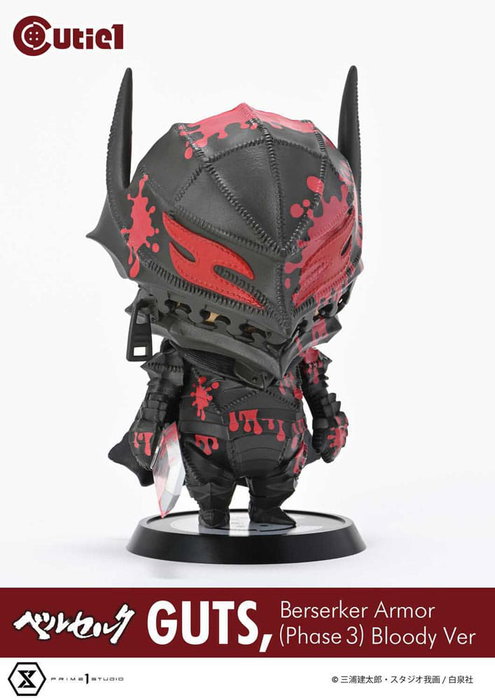 Berserk Minifigura Cutie1 PVC Guts Berserker Armor (Phase 3) Bloody Ver. 12 cm